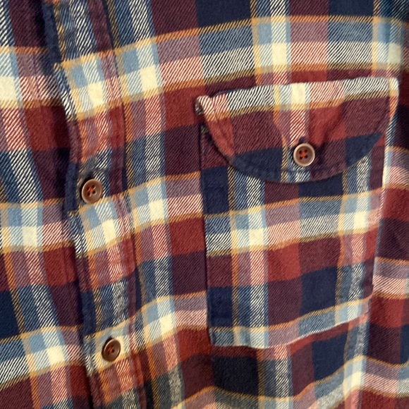 🔥EC🔥VISSLA 100% Cotton Plaid Button Down Collar Flannel Shirt. - Picture 4 of 9